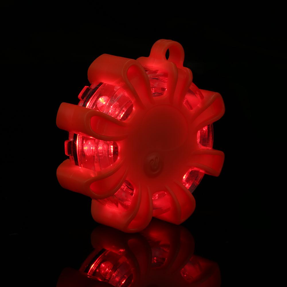 Multi Function 8LED Roadside Warning Flashing Safety Emergency Light for Car  Boat(Orange)