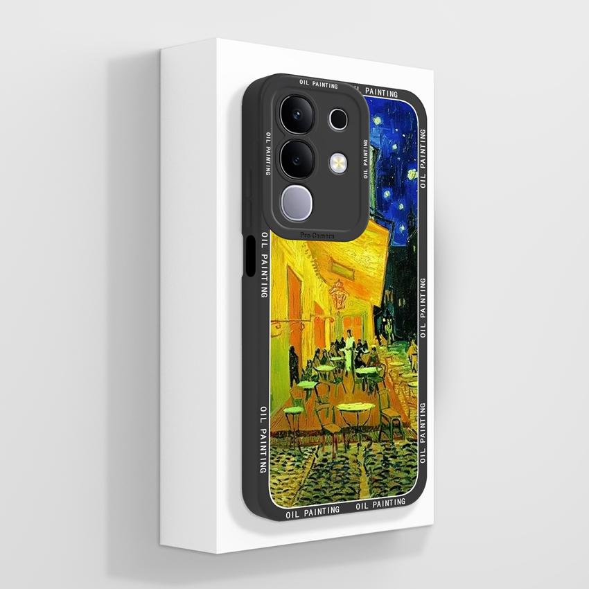 For Vivo T4x T2x T1x V27 V23 Pro V21 V21E V23 V23E V25 V25E V27E Y19E IQOO Z10X Phone Cover Cute Avocado Pattern Liquid Silicone Shell For Vivo Casing