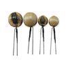 Black Gold Ball Kanzashi Hair Accessory for Japanese Traditional Occasions - Kimono, Coming-of-Age Ceremony, Graduation, Formal Kimono (Tomesode),