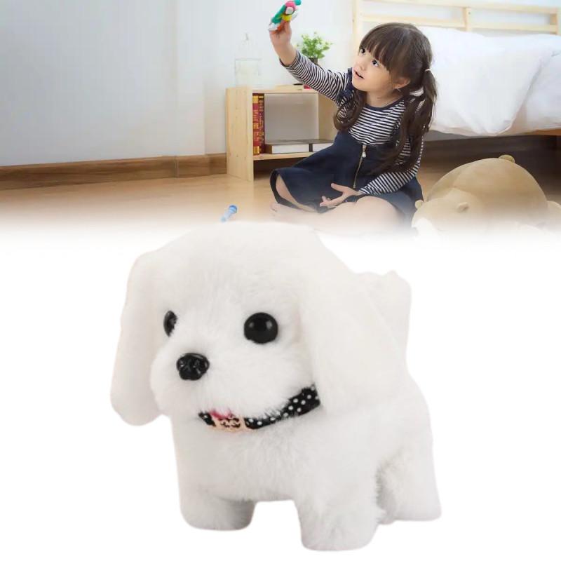 Realistic My Robot Puppy Plush Toy With Sound For Kids Gift Cute Stuffed Doll