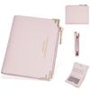 Simple Short Wallet For Women Pu Leather With Antitheft Zipper