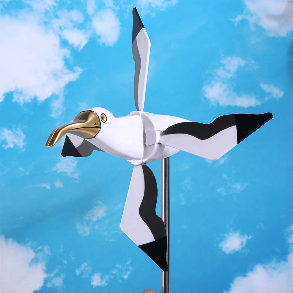 Weatherproof Bird Wind Spinners Stable Bird Shape Windmill Spinners  Holiday Yard Ornament