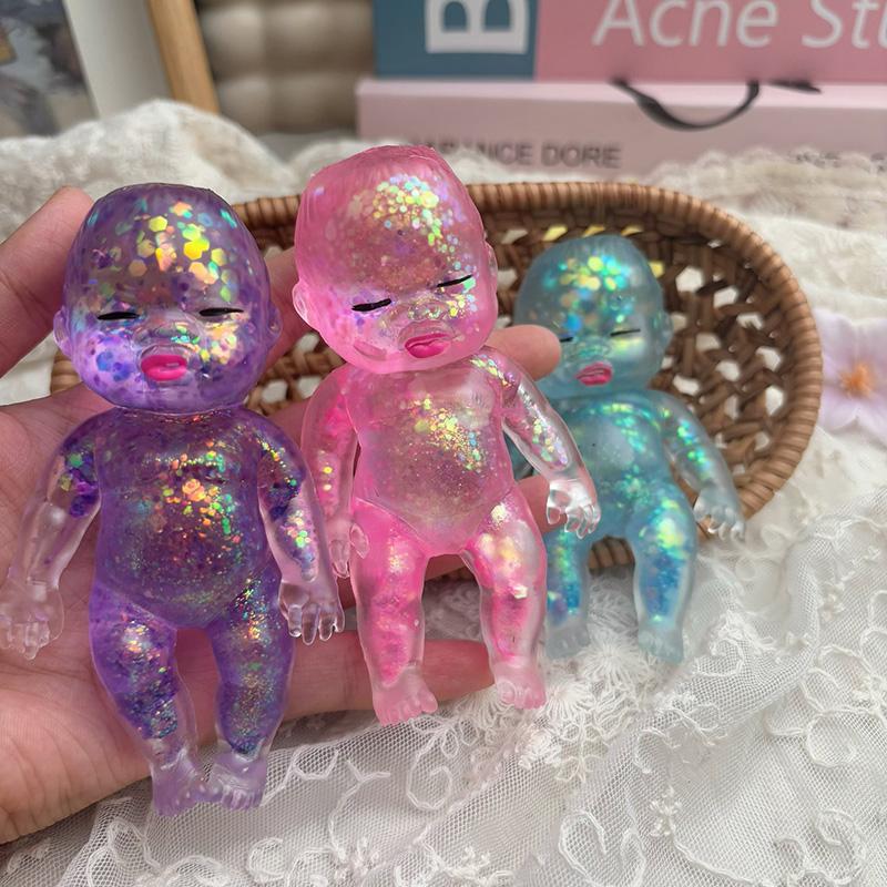 Squishy Maltose Sugar Baby Squeeze Toy Kawaii Baby Stretchable Slow Rising Fidget Toy For Adults Stress Anxiety Relief Gifts