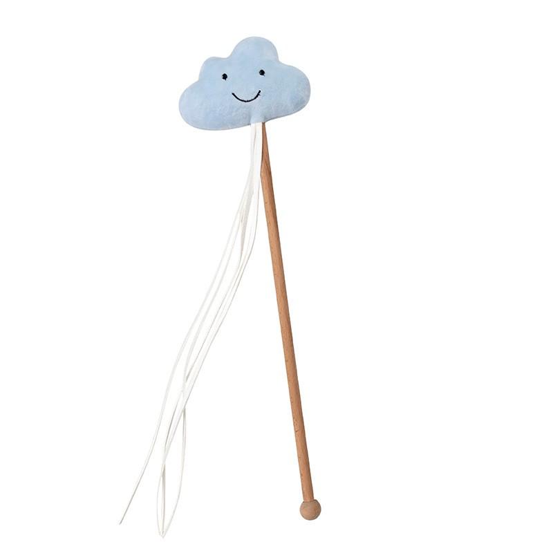Handmade Cat Teaser Wand With Star Moon Cloud Design Pet Toy Stress Relief Interactive Play