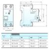 CHINT NXBLE-63YH 40A/63A Residual Current Circuit Breaker, 1P+N, 2P Dual Position Air Switch for Household Use.