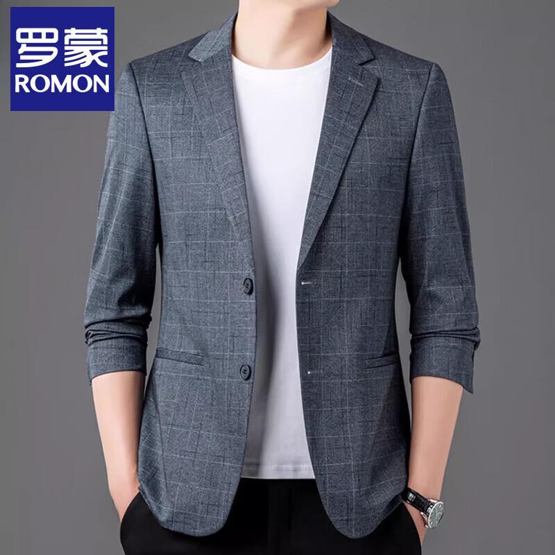 Мужской клетчатый блейзер Romon в стиле business casual 175
