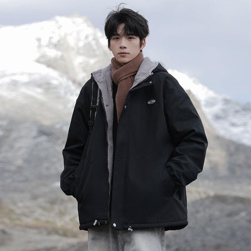 Wassup Sohot Men's Winter Sherpa Lined Padded Jacket