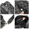 Shoulder Bag Men'S Plaid Trendy Messenger Bag Business Casual Horizontal Youth Men'S Bag Small Satchel