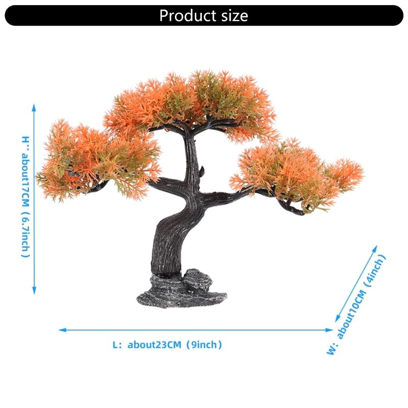 Artificial Pine Bonsais Aquariums Ornament Natural Lookings and Easily Maintenance Landscape for Fishtanks Enthusiasts