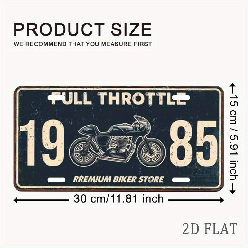 Car License Plate Metal Wall Decor 15x30cm