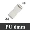 4 6 8 10 12 14 16mm OD Tube PU PG Straight Pneumatic Air Fitting Push in Connect Quick Release Variable Diameter PG14-12 16-12
