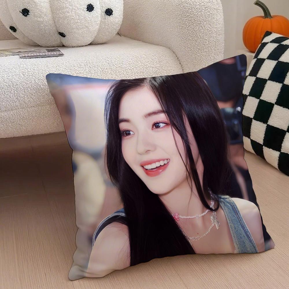 Elegant Korean Beautiful Singer IIrene Cushion Cover Throw Pillow Cover Hidden Button Durable Polyester Chair Cushion