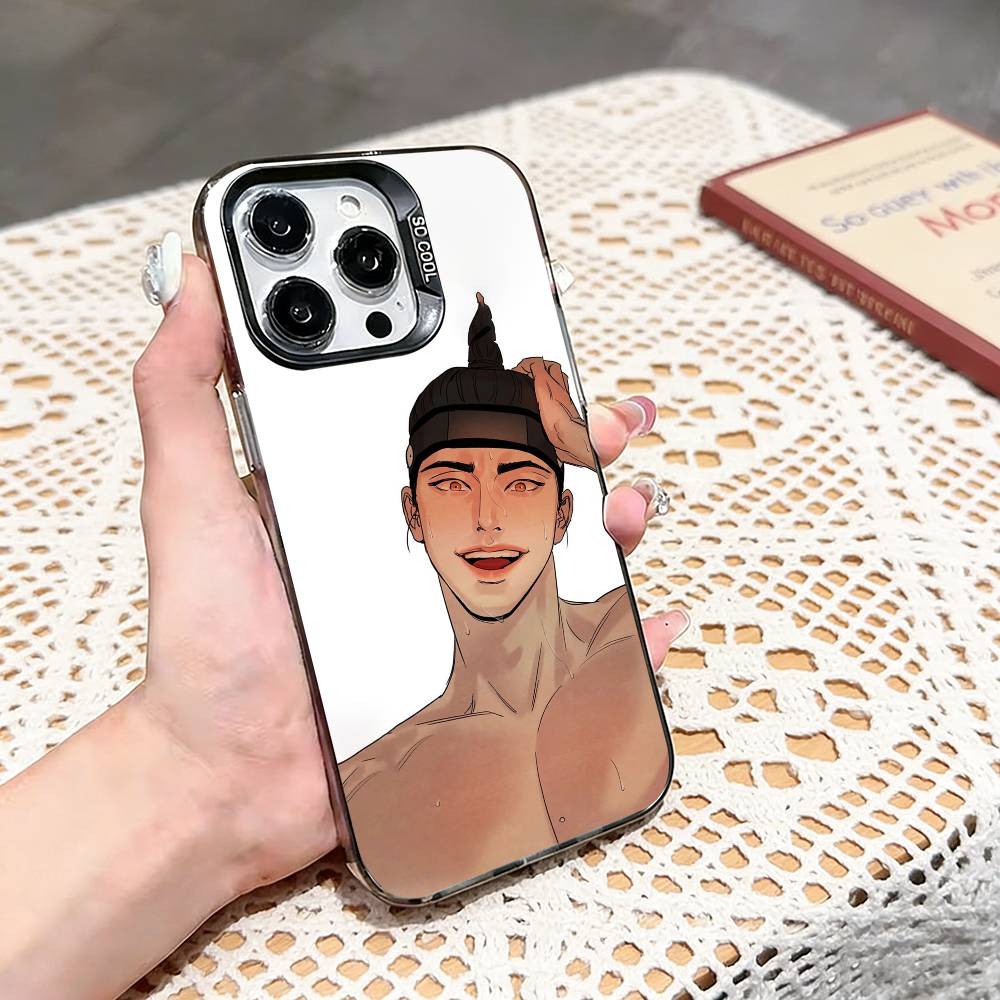 Painter The-w-Nights-Anime Phone Case For iPhone 17,16,15,14,13,12,11 Plus,Pro Max,XS,Colored silver phone case