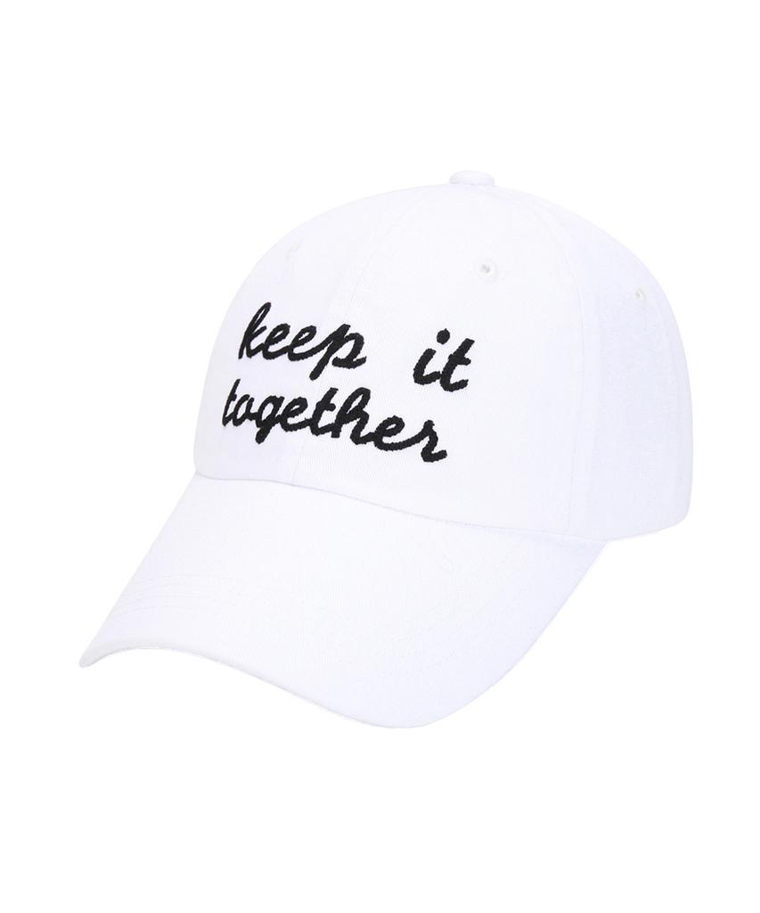 Beullaegsaenjeu High Teen Together Embroidered Ball Cap_White
