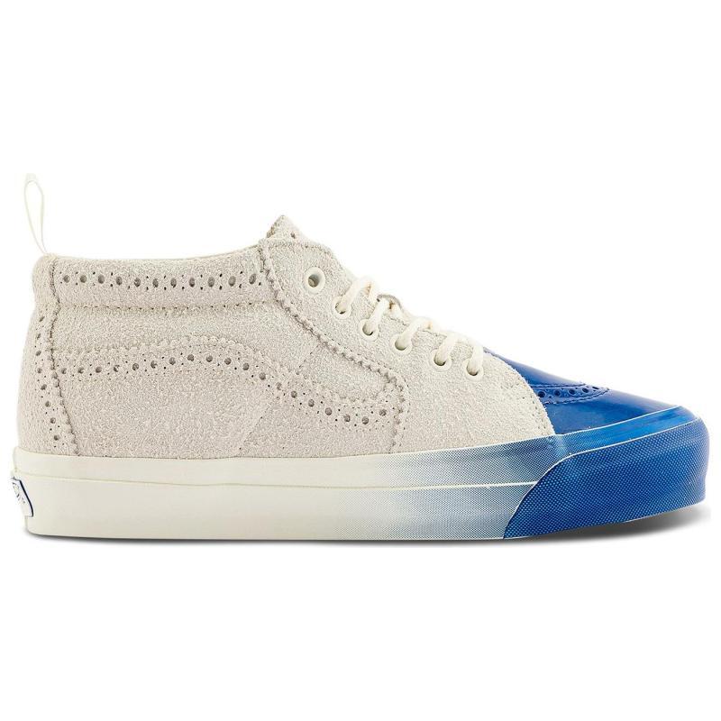Vans SK8 MID Top Skateboard Shoes Unisex White Blue Sneakers VN000S67CDA