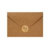 6pcs Thank You Folding Card Gift Kraft Message DIY Decoration Holiday Greeting Card Envelope Seaing Sticker Student Stationery