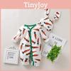 Girls' European And American Style Easter Carrot Romper With Rabbit Ear Hat Spring And Autumn Children's Clothing