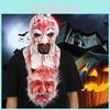 New Halloween Terrifying Soul Clown Mask Latex Horror Prop For Costume Parties