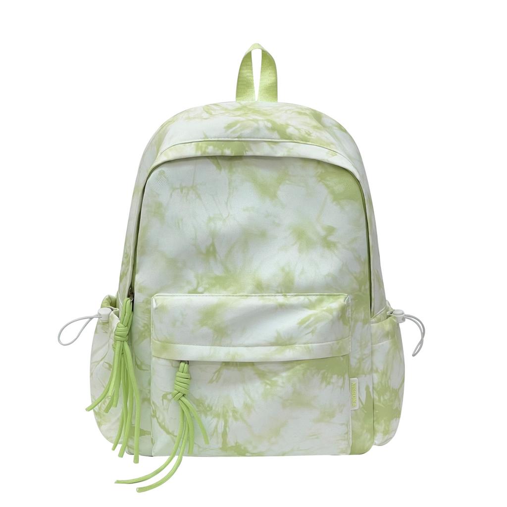 Schoolbag schoolbag female high school student junior high school student Korean version personalized tie-dye backpack large capacity primary