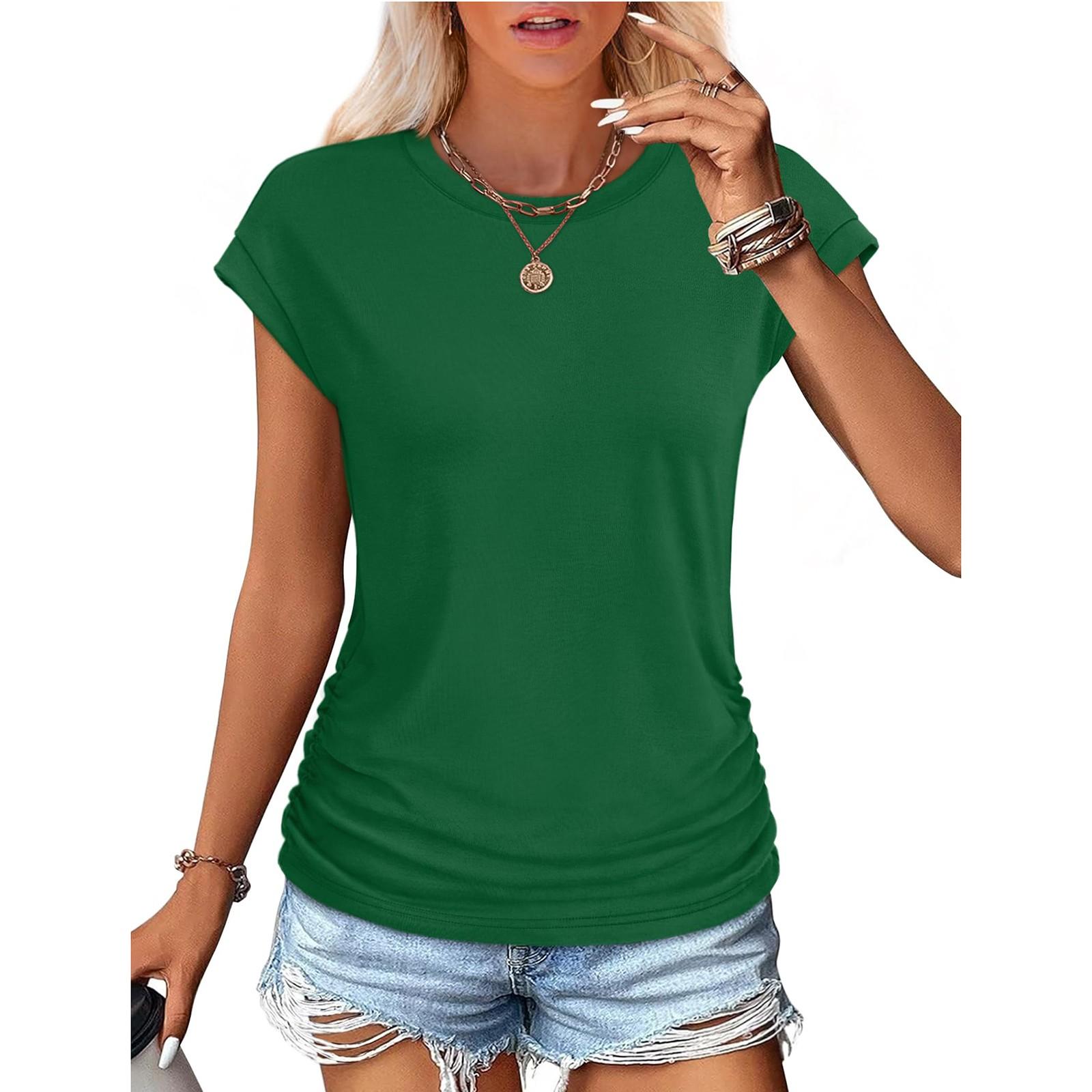 

Женская мода повседневная тонкая безрукавка с завязками и круглым вырезом футболка S