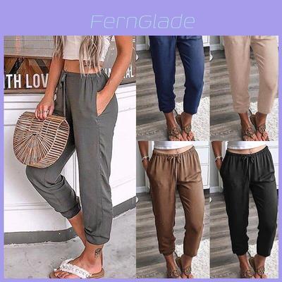 Womens High Waist Loose Cotton Harem Pants With Comfortable And Fashionable Ninth Design