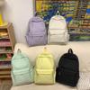 Schultasche beliebter einfarbiger Rucksack weibliche koreanische Version Schülertasche Mittelschultasche leichter einfacher lässiger Rucksack