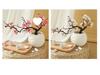 Artificial Plum & Peach Blossom Bonsai: Dried Flower Arrangement for Indoor Decoration