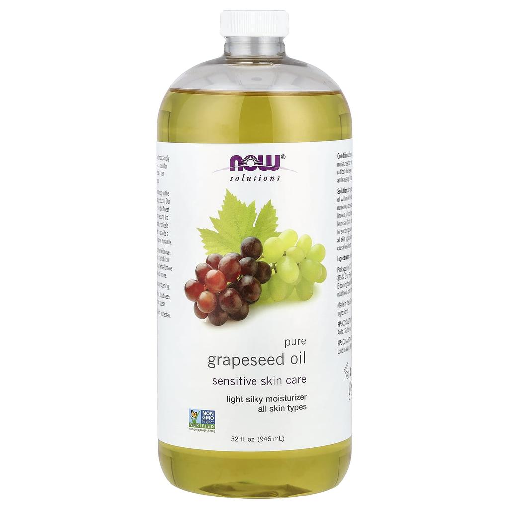 Solutions, Pure Grapeseed Oil, All Skin Types, 946 Ml (32 Fl Oz)