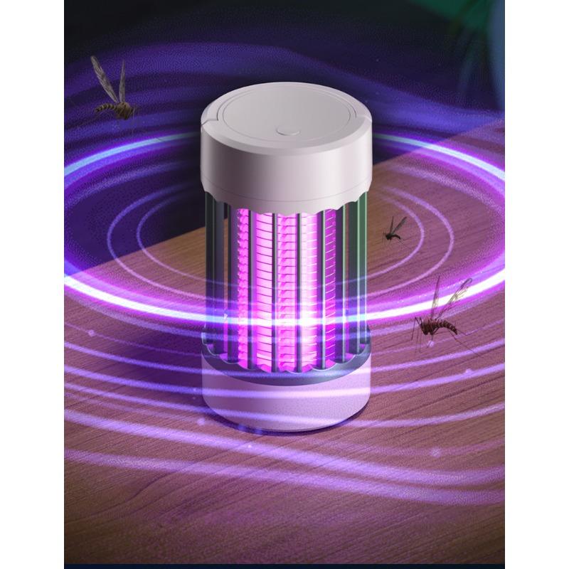 Capcană Anti-Muște pentru Camping, Zapper de Insecte, LED, Silențios, Electronic, Ucigași de Insecte, Reîncărcabil, de Interior, Repelent Anti-Țânțari, Ucigaș, Portabil
