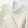 Autumn-Winter Men's Round Neck Solid Knit Sweater - Double Strand Trendy Base Layer