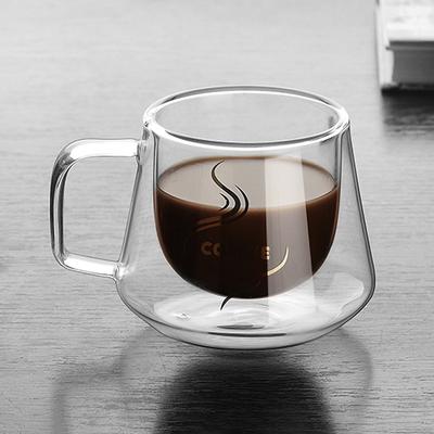 1x Lovely Cat Glass Mug Tea Milk Coffee Cup with Tail Handle New FP