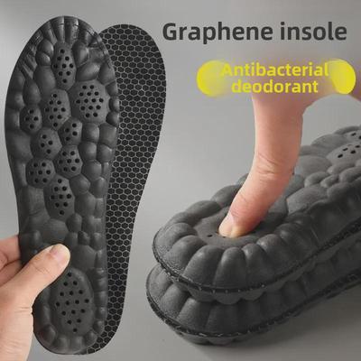 Graphene Antibacterial Deodorant Insole - Comfortable, Breathable, High-Elastic Support, Shock Absorbing, Sweat Absorbing, Massage.
