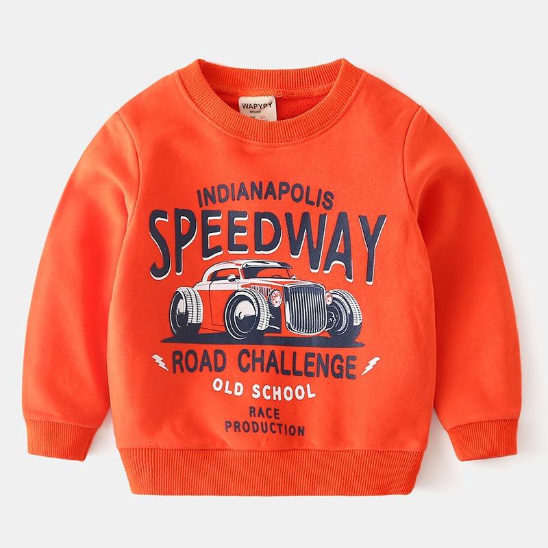 Boys' Sweatshirt Autumn Children's Clothing Cartoon Fashion Pullover Baby Casual Top Korean Style Autumn Outfit