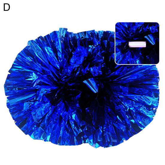 Cheerleading Pom Poms Glänsande Kontrastfärg Dekorativa med Långt Handtag Fyllig Form Skapa Atmosfär Glittrande Bekvämt Grepp Cheerleading