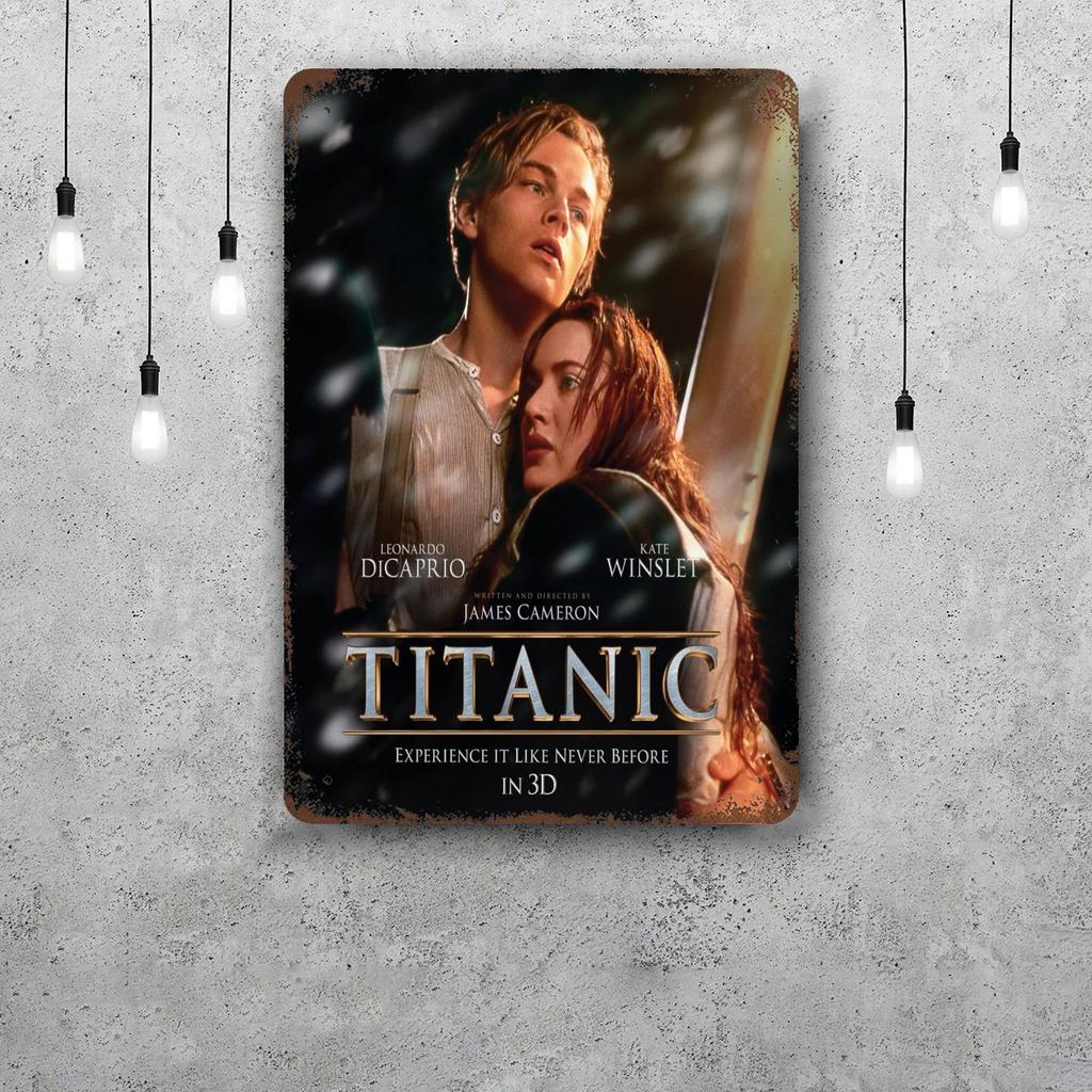 titanic movie Retro Vintage Tin Sign Poster Decorative Plaque Metal Plate Wall Decor