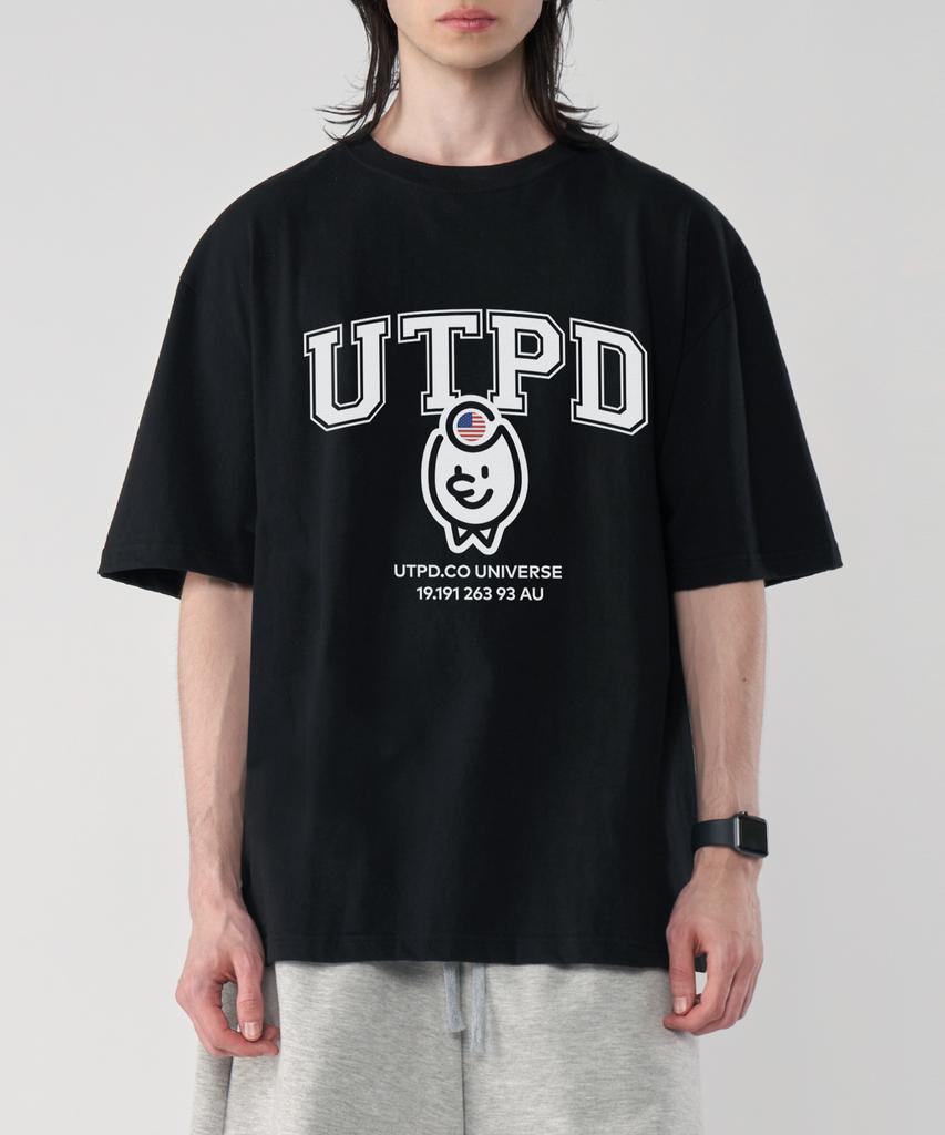 UNTAPPED STUDIO Ted Authentic Logo Pure Cotton Big Oversized Short Sleeve T-Shirt 2 Colors