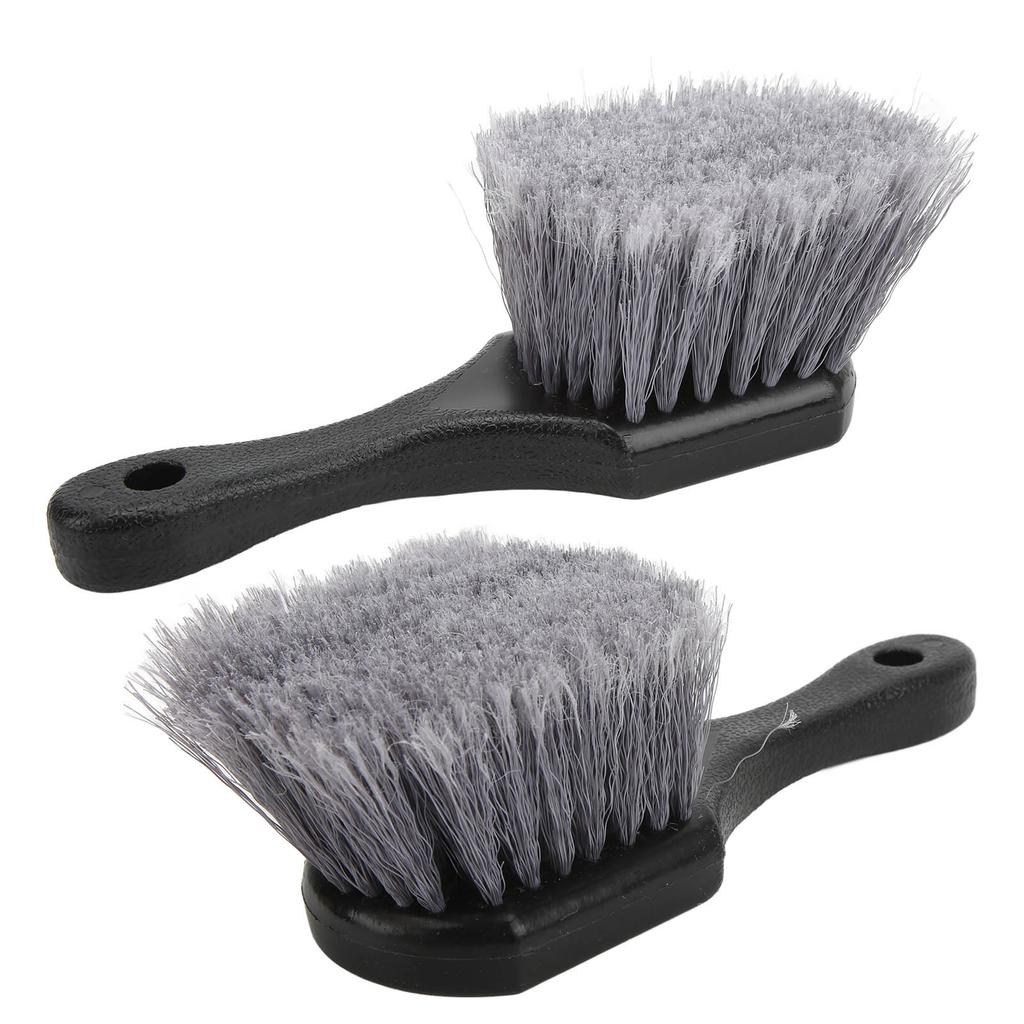 Car Wheel Tire Cleaning Brush Ergonomic Interior Exterior for Truck Trailer Motorhome RVs