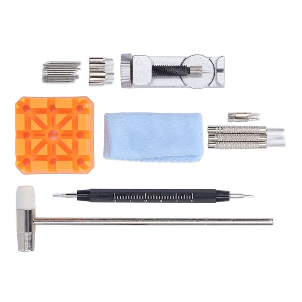 27pcs Watch Link Remover Kit Watch Strap Replacement Tools with Black Scale Spring Bar Fork