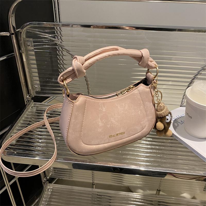 Temperament Simple and Fashionable Korean Version Handbag 2025 Spring New Versatile Ins Shoulder Messenger Bag Small Square Bag Women