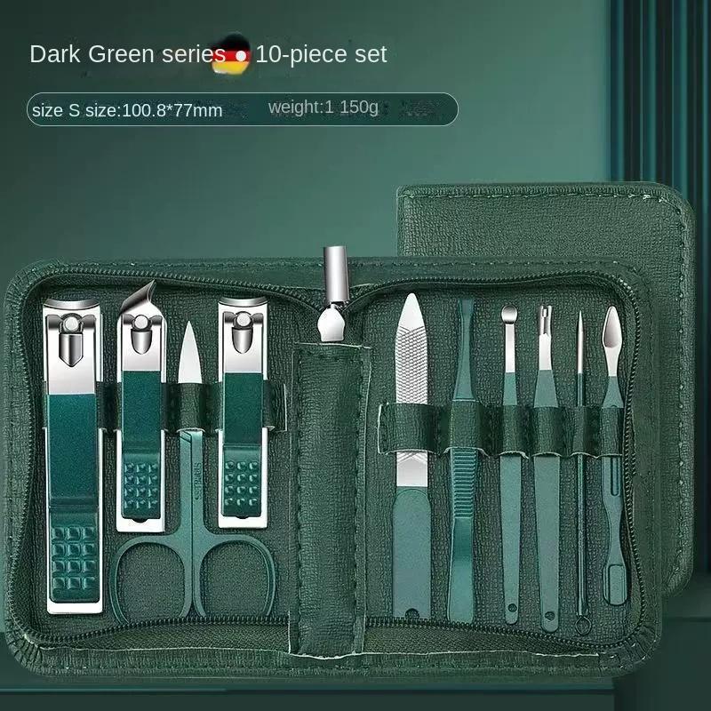 Ensemble multifonctionnel portable en acier inoxydable pour coupe-ongles pour les soins quotidiens des pieds et des ongles