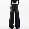 Women's Mid- Stretch Jeans Fashion Straight Leg Denim Pants With Pockets