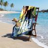 Beach Towel with B-BLUE L-LOCK Pattern - soft,absorbent,machine washable Lightweight&Modern,swimming,Travel Essentials