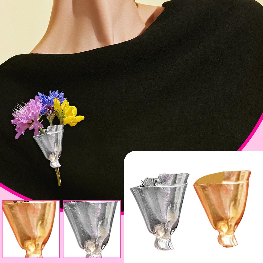 Wearable Flower Bouquet Brooch – Elegant Floral Pin For Women, Wedding Party Dress Accessory, Creative Bouquet Design