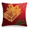 The cartoon Santa Claus is giving out gifts Digital printing short plush pillow covers for sofa office cushion cover home goods