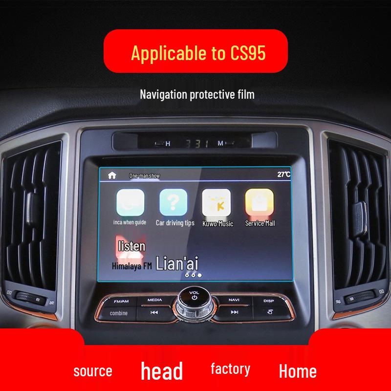Changan CS85 Coupe & CS95 Navigation Tempered Film Car Screen Protector, Compatible with 25 Models