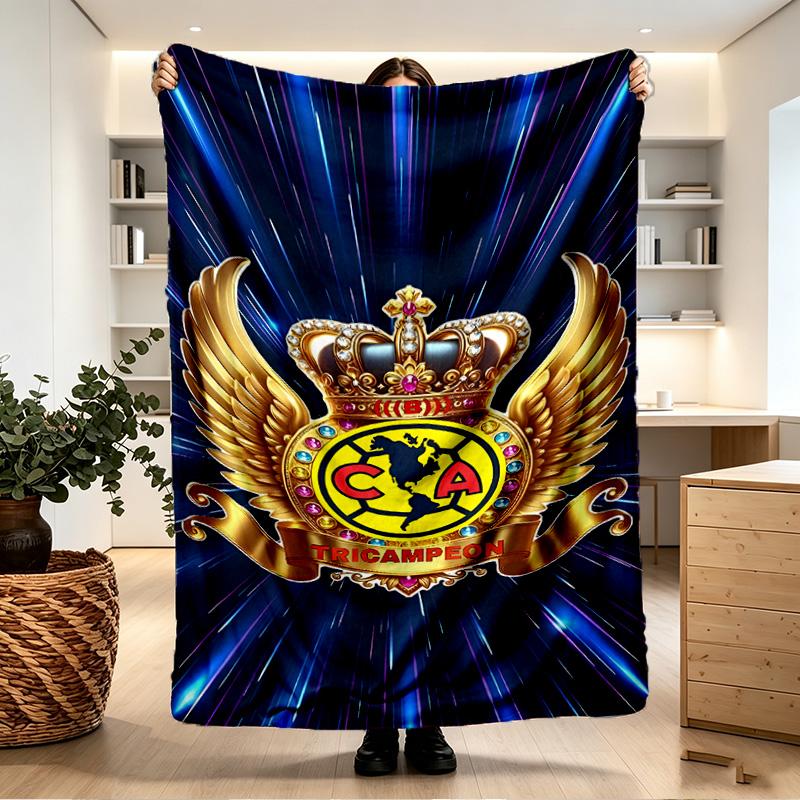 Club America Print Blanket - Soft & Comfortable, for Bedroom, Travel, Sofa, Home Decoration - Birthday Christmas Gift for Friend