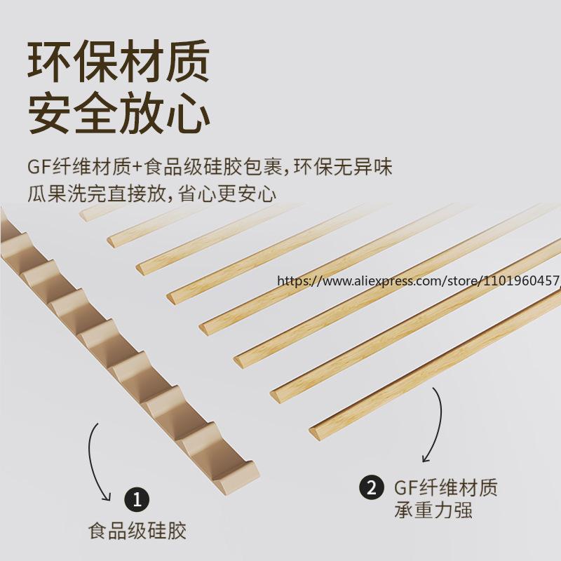 Stainless Steel Foldable Kitchen Sink Drainer Retractable Roll-Up Rack for Dishes Bowls Plates Draining Basket