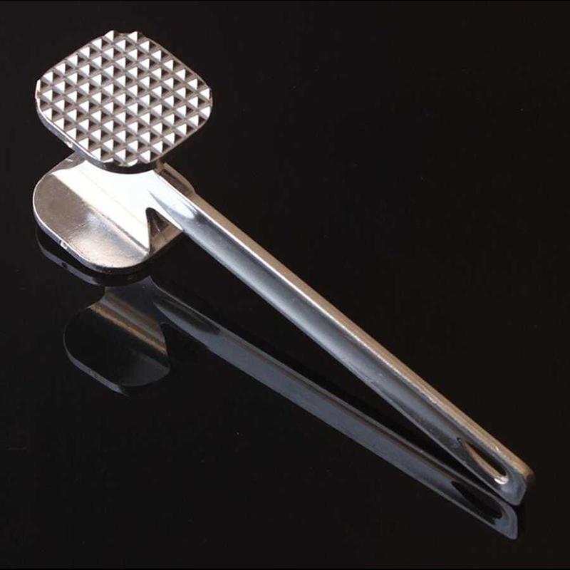 Household Double-sided Meat Hammer Steak Hammer Loose Meat Stainless Steel Tender Meat Hammer Kitchen Creative Hand Tools TMZ 4