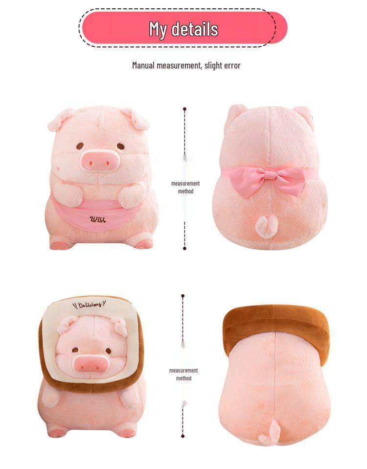 Omámené Prasátko Plyšový Polštář - Toast Lulu Kreslený Společník