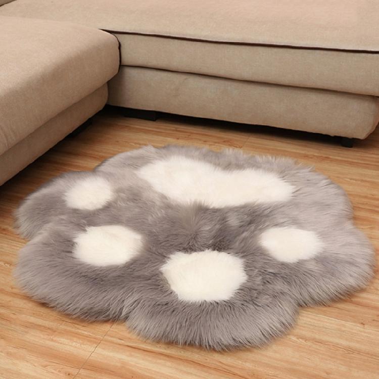 Plush Round Carpet Sheepskin Pink Living Room Home Decor Bedroom Floor Cushion
